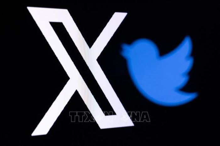 Biểu tượng mạng xã hội X (trước đây là Twitter). Ảnh: AFP/TTXVN