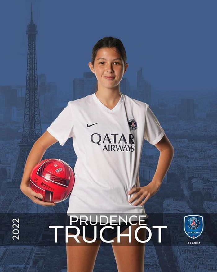 Truchot nhận được tài trợ từ Nike vào đầu năm 2023 (Ảnh: PSG Academy USA)