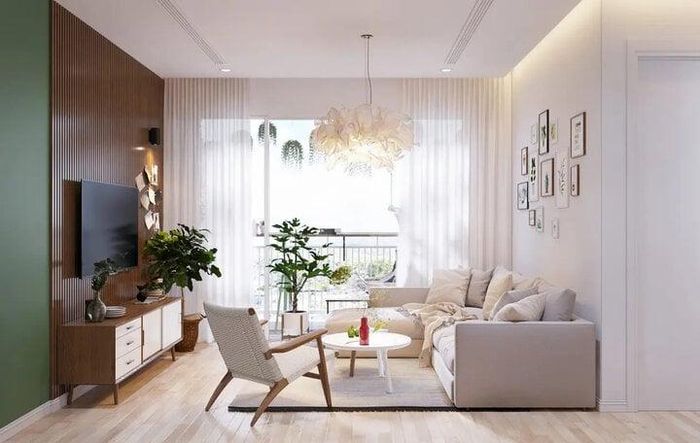 Trong các yếu tố cần cân nhắc khi thiết kế nhà chung cư 2 phòng ngủ, ánh sáng và màu sắc được đánh giá là một trong những yếu tố quan trọng nhất. Bởi khi màu sắc được trung hòa với nội thất thì căn hộ sẽ hoàn hảo hơn. 