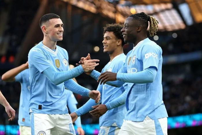  Manchester City dễ dang đè bẹp đội bóng hạng dưới. (Nguồn: Getty Images) 