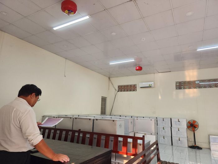  TAND TP.HCM bố trí một phòng để chứa 104 thùng hồ sơ với hơn 1 triệu bút lục. Ảnh: P.T. 