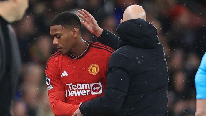 Từ đầu mùa 2023/24, Martial mới có đúng 1 bàn