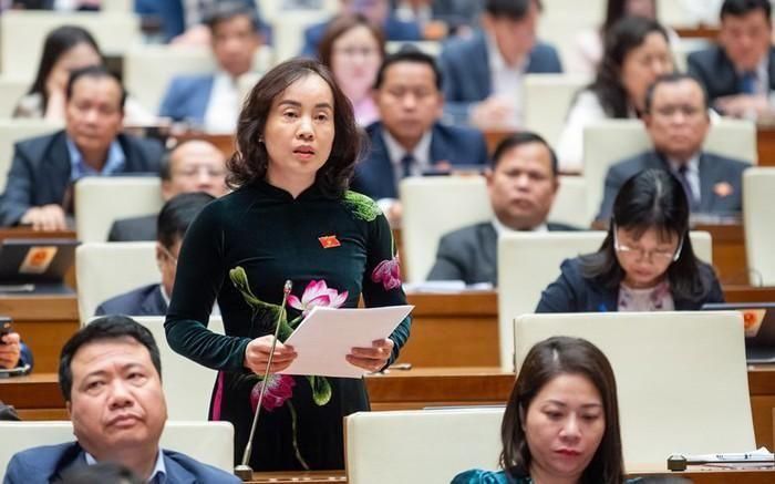 Đại biểu Nguyễn Thị Kim Anh (Đoàn tỉnh Bắc Ninh) lo ngại việc chuyển đổi quá nhiều “bờ xôi, ruộng mật”, khi chuyển đổi xong người nông dân không thể canh tác nông nghiệp được nữa