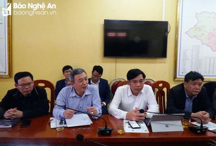  Đại diện ngành Nông nghiệp Nghệ An phát biểu về những vấn đề cần triển khai khi thực hiện dự án tại Nghệ An. Ảnh: Phú Hương 