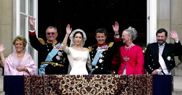 Đám cưới Thái tử Frederik năm 2004. Ảnh: AFP