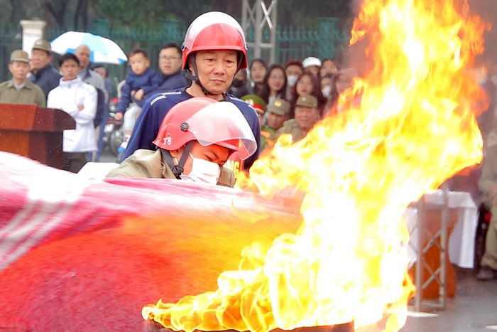 Các nội dung thi diễn ra hết sức sôi nổi
