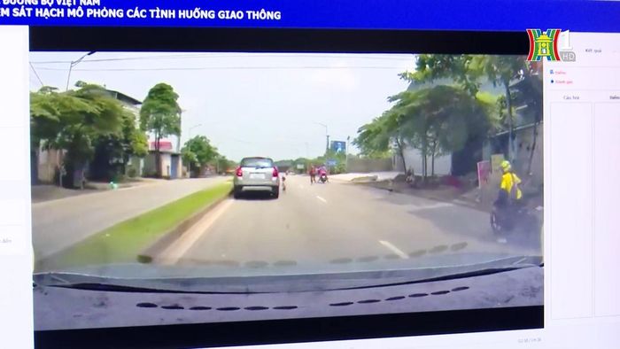 Phần thi mô phỏng có tổng cộng 120 tình huống, chia làm 12 đề.