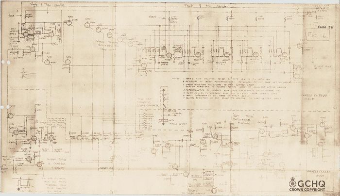  Một bản vẽ liên quan đến Colossus. Ảnh: GCHQ. 