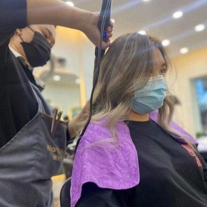  Võ Duyên chi khoảng 4 triệu đồng để làm tóc vào Tết năm ngoái. 