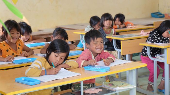 Trường học hạnh phúc mà học sinh không cảm thấy hạnh phúc thì chẳng có ý nghĩa gì. Ảnh: LC