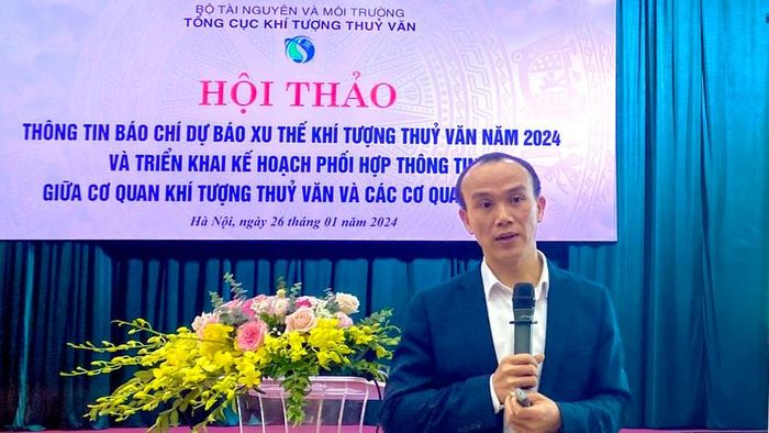 TS Hoàng Phúc Lâm, Phó giám đốc Trung tâm Dự báo KTTV Quốc gia. Ảnh: Ngọc Nga 