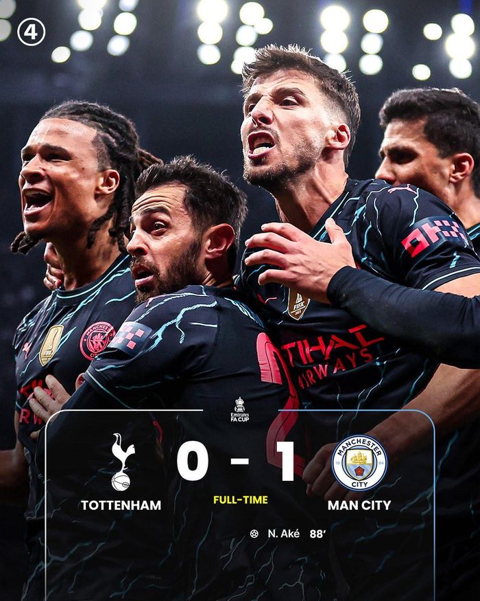 Man City đoạt vé vào vòng 5 FA Cup