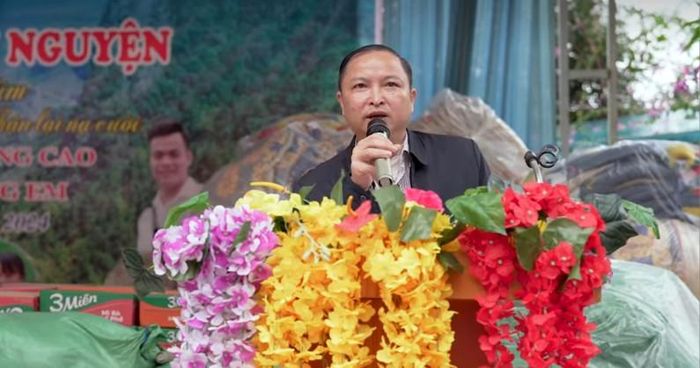 Ông Nguyễn Văn Thuận, Chủ tịch UBND xã Ngam La phát biểu tại chương trình.