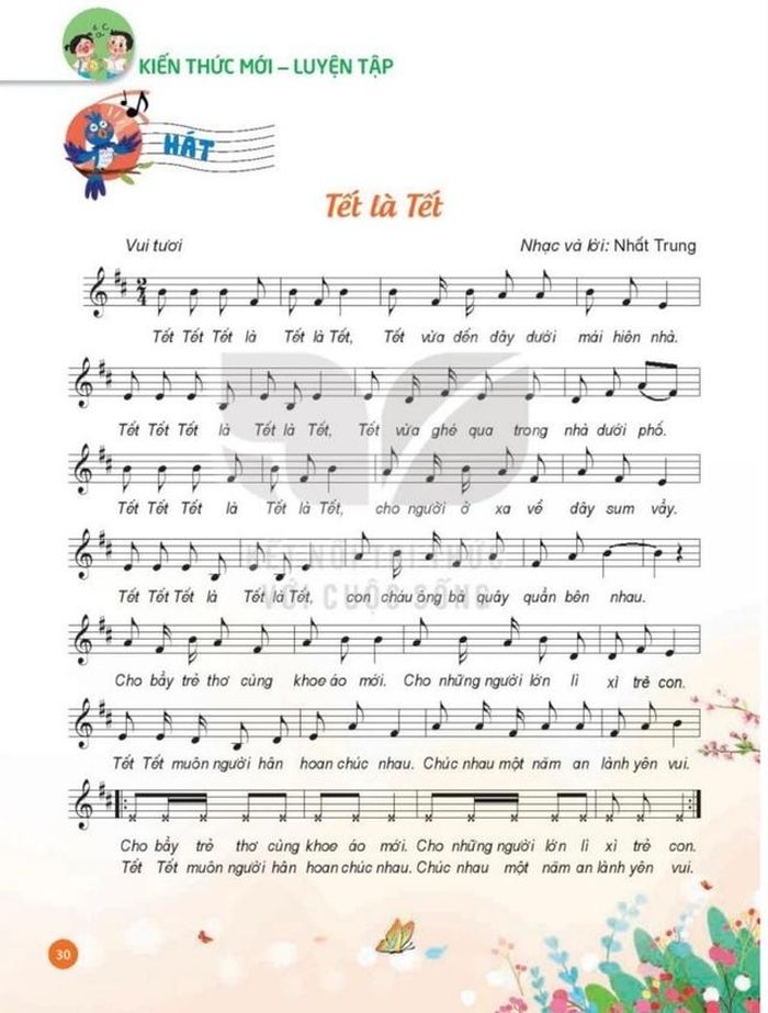 Ca khúc “Tết là Tết” trong “Âm nhạc 4”, bộ Kết nối tri thức với cuộc sống