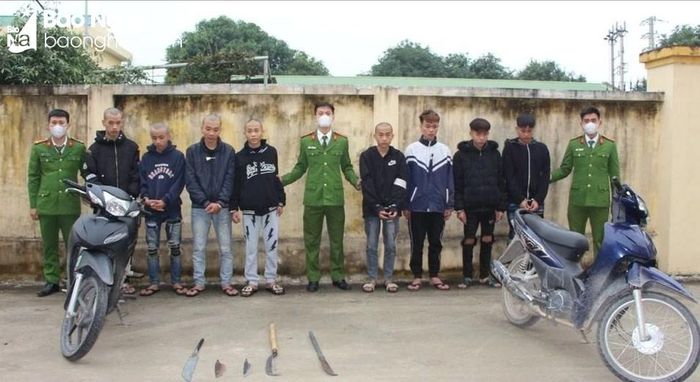  Các đối tượng trong chuyên án bị bắt giữ. Ảnh: Văn Hậu 