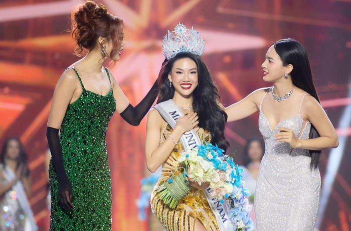 Bùi Quỳnh Hoa bị phản đối khi đăng quang Miss Universe Vietnam 2023. Ảnh: Miss Universe Vietnam.
