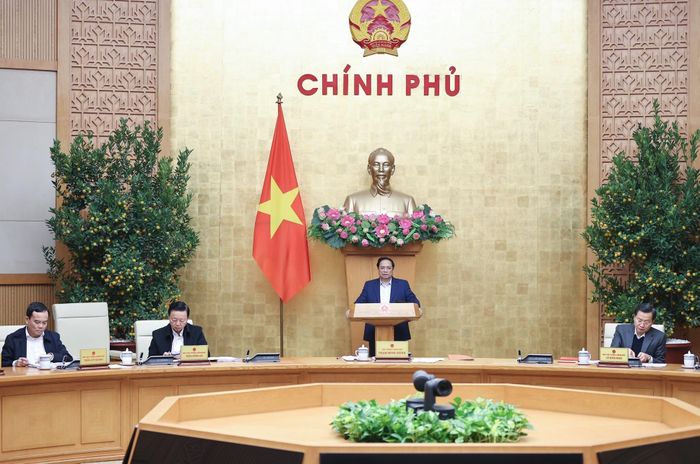  Phiên họp Chính phủ tháng đầu tiên của năm 2024. Ảnh: VIẾT CHUNG 