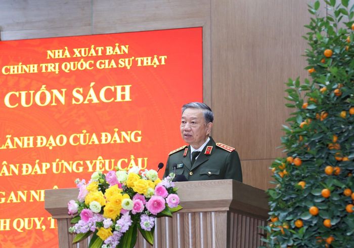  Đại tướng, GS.TS Tô Lâm phát biểu tại sự kiện. 