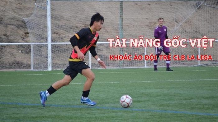 Julien Nguyễn đang khoác áo đội trẻ của CLB Rayo Vallecano (La Liga) - Ảnh: Vietnam Football Scout