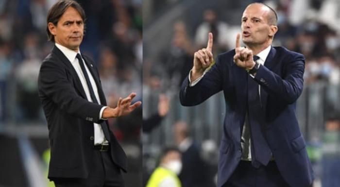 Màn đấu trí đáng mong chờ giữa Allegri và Simone Inzaghi. Ảnh: Eurosports