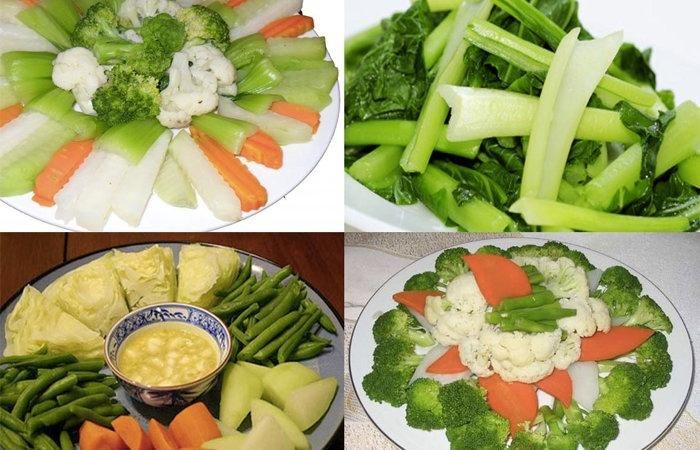 Ưu tiên món hấp, luộc