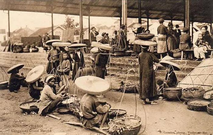 Quang cảnh chợ xưa