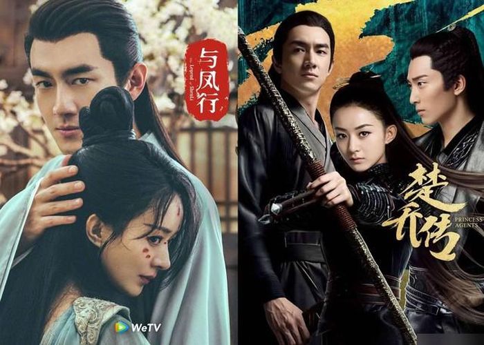 Lâm Canh Tân và Triệu Lệ Dĩnh trên áp phích phim "Dữ phượng hành"