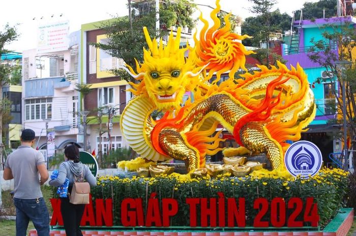 Tại Công viên Nam Dương nằm trên đường Nguyễn Văn Linh (quận Hải Châu), linh vật rồng do nghệ nhân Đinh Văn Tâm (chủ nhân linh vật rồng Quảng Trị nổi tiếng chế tác) với tạo hình uy nguy, dũng mãnh, cũng đang nhận được "mưa" lời khen của nhiều người.