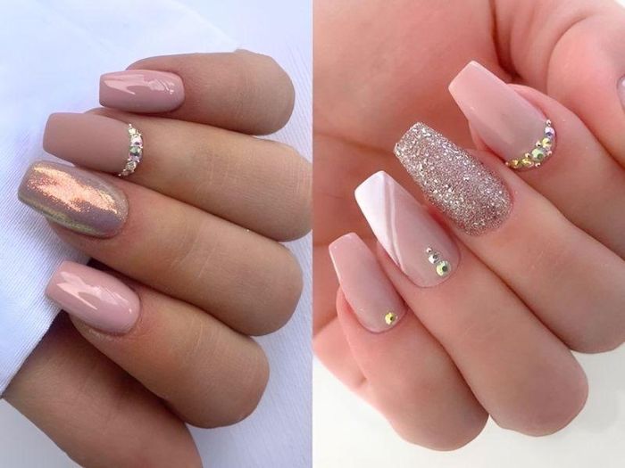 Nail màu nude không quá sặc sỡ, nổi bật nhưng lại mang đến sự sang trọng.