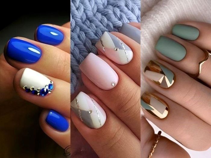 Mẫu nail dành cho móng tay ngắn.