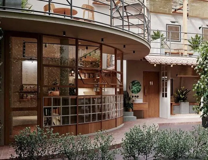 Mẫu nhà ở kết hợp quán cafe sân vườn được nhiều người yêu thích