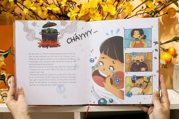 “Đố quên được Tết!” được minh họa hấp dẫn bởi họa sĩ Kim Nhi Le