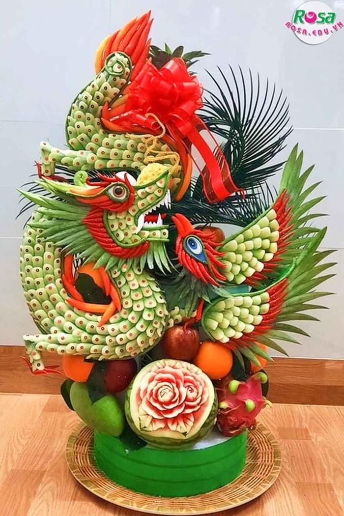 Rồng phượng từ trái cây