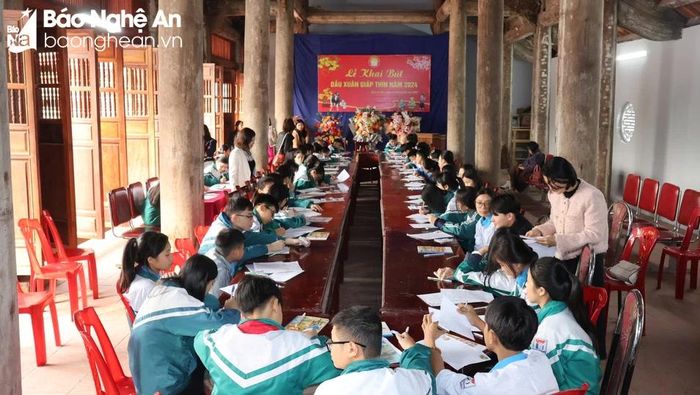  Đình làng Quỳnh Đôi - nơi diễn ra Lễ Khai bút đầu Xuân Giáp Thìn 2024. Ảnh: Việt Hùng 