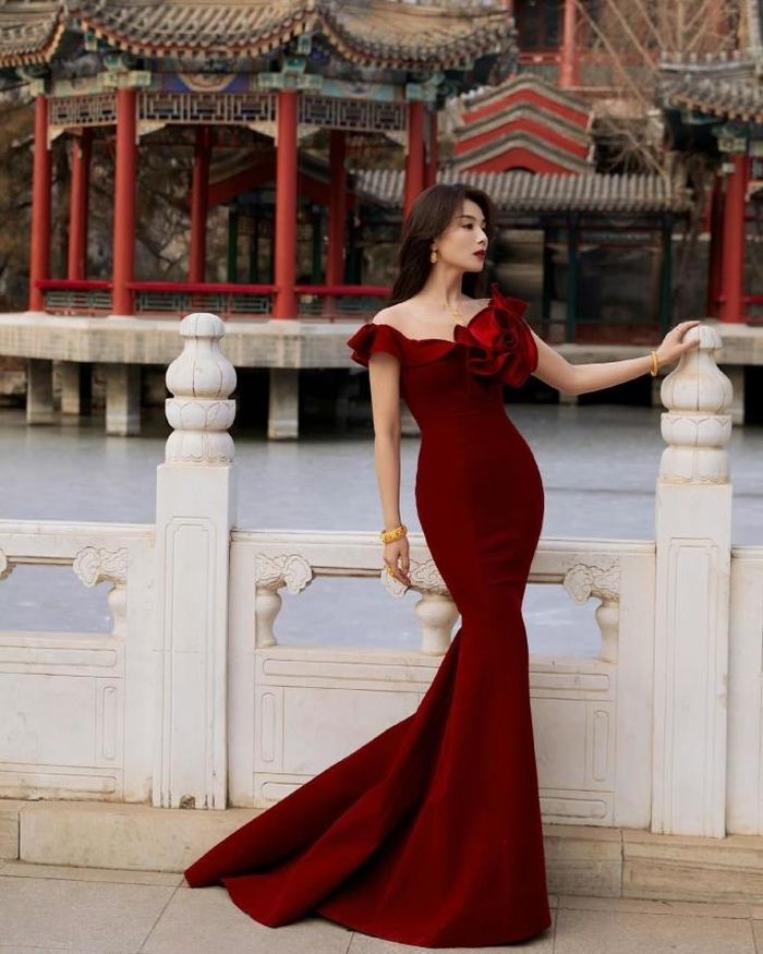 Tỷ lệ cơ thể của Lưu Đào được nhiều chị em ngưỡng mộ.