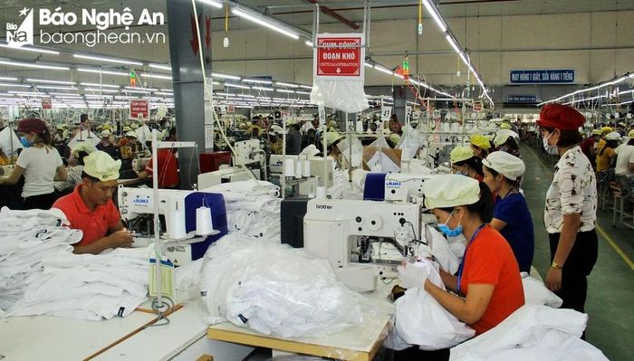  Công ty may Minh Anh hoạt động hiệu quả và giải quyết nhiều việc làm cho người dân trên địa bàn Đô Lương. Ảnh: Hoàng Vĩnh 