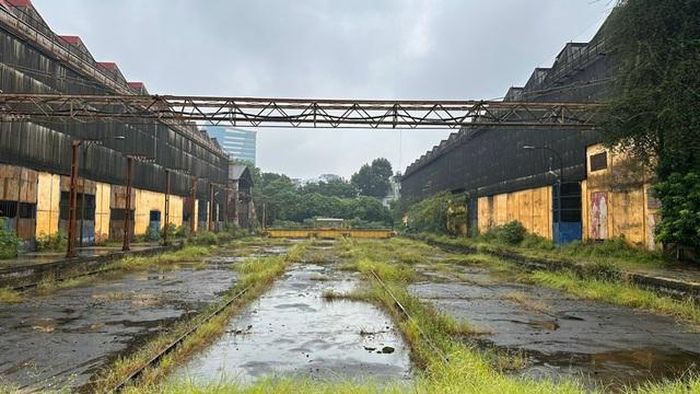 Một góc nhà máy xe lửa Gia Lâm