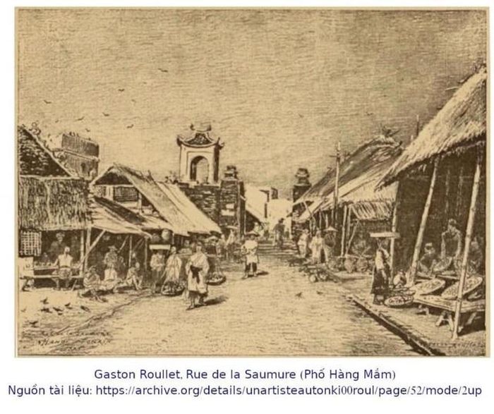 Ô Mỹ Lộc (Hàng Mắm) năm 1885