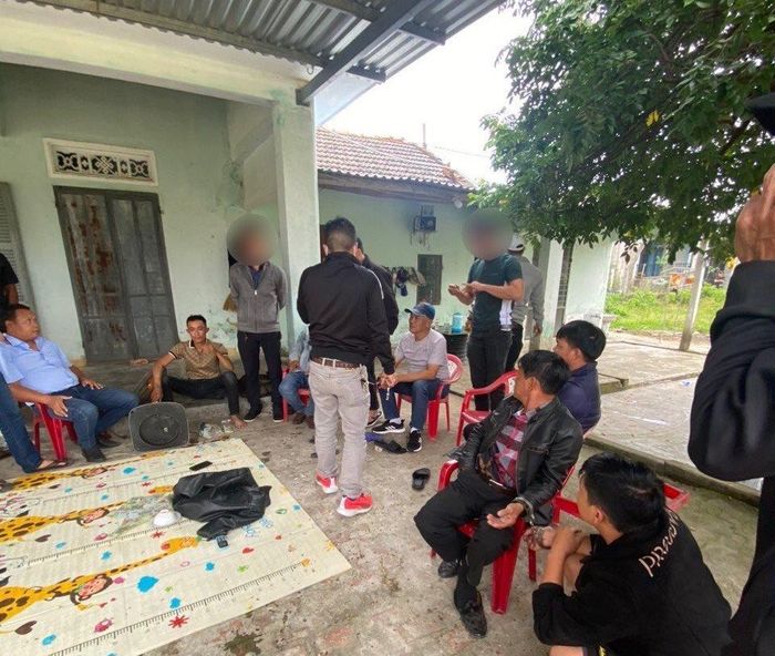 Công an TX Điện Bàn triệt xóa tụ điểm đánh bạc ở khu vực giáp ranh với huyện Hòa Vang ngày đầu năm.