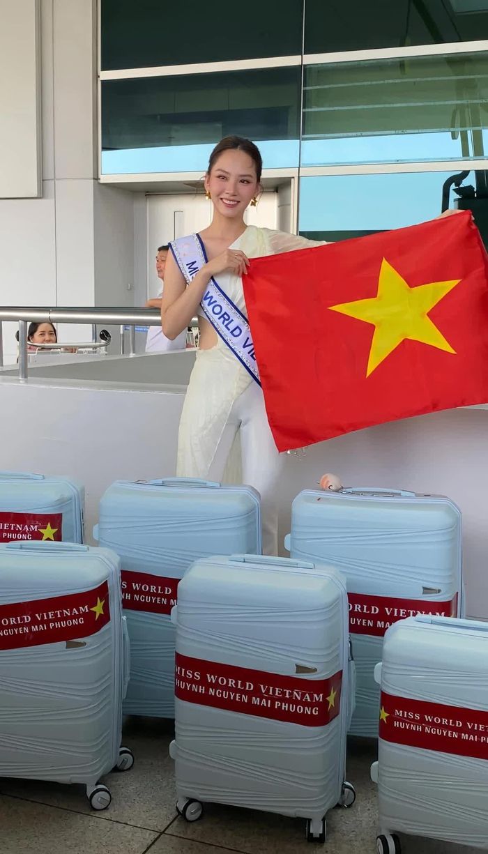 Huỳnh Nguyễn Mai Phương lên đường sang Ấn Độ thi Hoa hậu Thế giới.