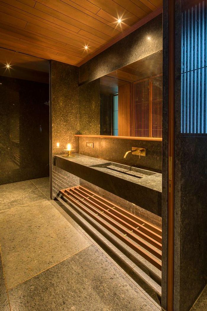 Khu vực nhà vệ sinh trong ngôi nhà (Ảnh: ArchDaily)