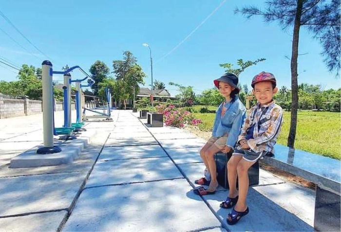 Cảm giác bình yên, trong lành khi vào các tuyến đường ở KDC xã Vinh Hưng