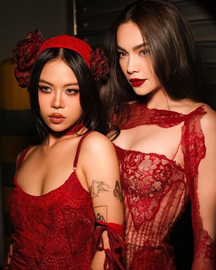  Trang phục màu đỏ giúp cả tín đồ thời trang nam và nữ tạo dấu ấn. Ảnh minh họa: @hongocha. 