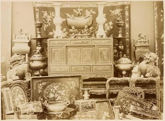 Các sản phẩm khảm được bác sĩ Hocquard chụp năm 1883 tại Hà Nội