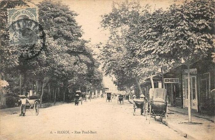 Đoạn trở thành phố Paul Bert (ban đầu có trồng cây)