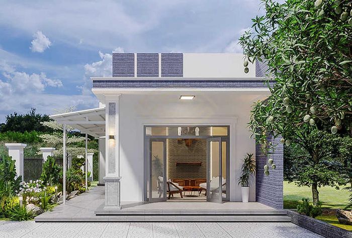 Thiết kế theo xu hướng tối giản, các đường nét kiến trúc, vật liệu trang trí của ngôi nhà đều hướng tới gam màu nhã nhặn, hài hòa. Ảnh: Xaynhadeponline