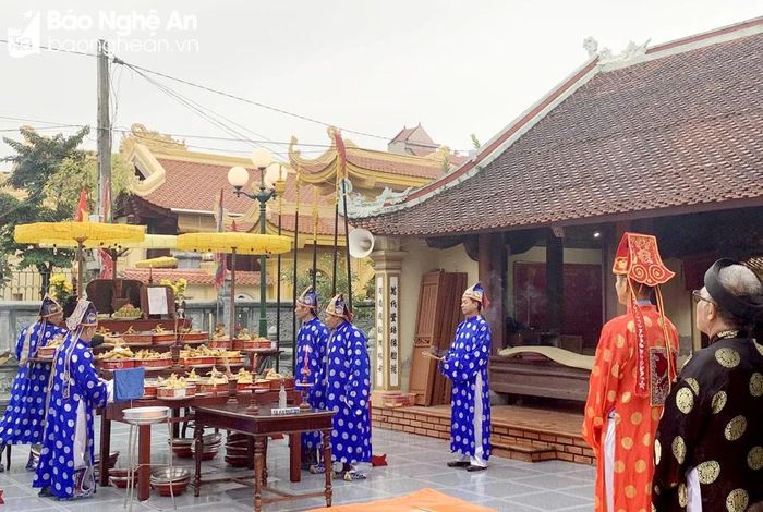  Lễ tế Tổ của dòng họ Trần Đức, xã Yên Sơn (Đô Lương). Ảnh: Công Khang 
