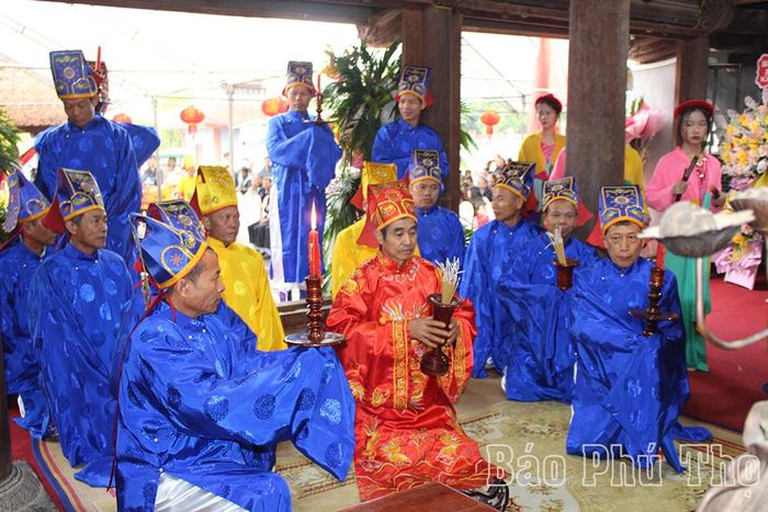 Nghi thức tế lễ tại Lễ hội truyền thống Đền Lăng Sương năm 2024.