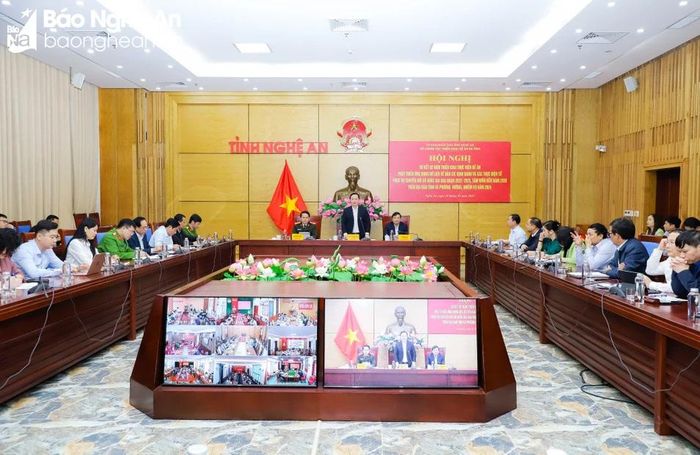  Toàn cảnh Hội nghị trực tuyến sơ kết 2 năm triển khai thực hiện Đề án 06 của Chính phủ và phương hướng, nhiệm vụ năm 2024. Ảnh: Phạm Bằng 