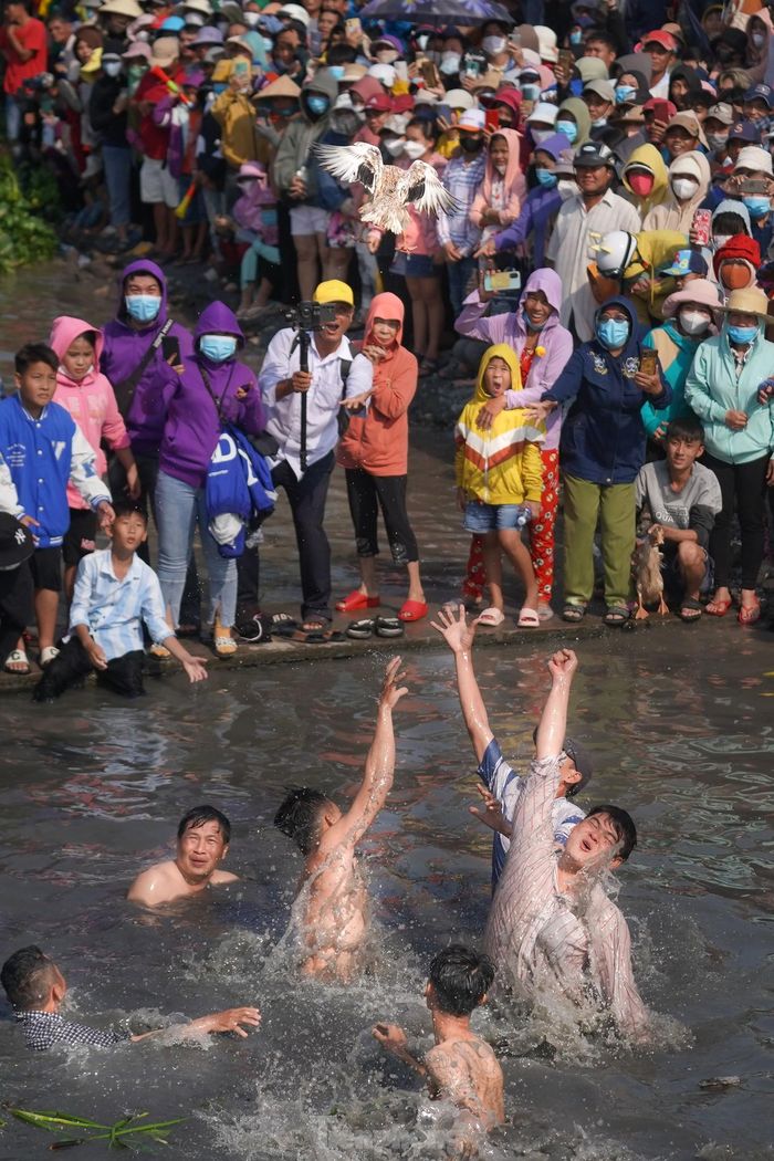 Một khoảnh khắc được ví như "vũ điệu bắt vịt". 